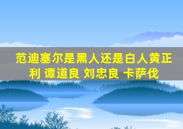 范迪塞尔是黑人还是白人黄正利 谭道良 刘忠良 卡萨伐